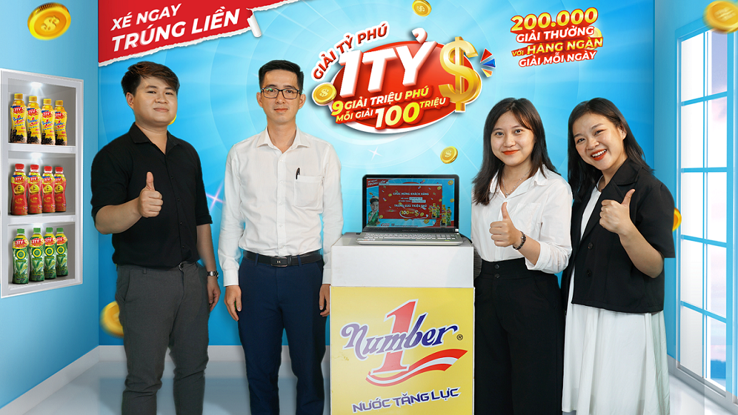 Thêm một nam sinh trúng 100 triệu đồng để nuôi ước mơ vào đại học sau khi giải khát với Number 1