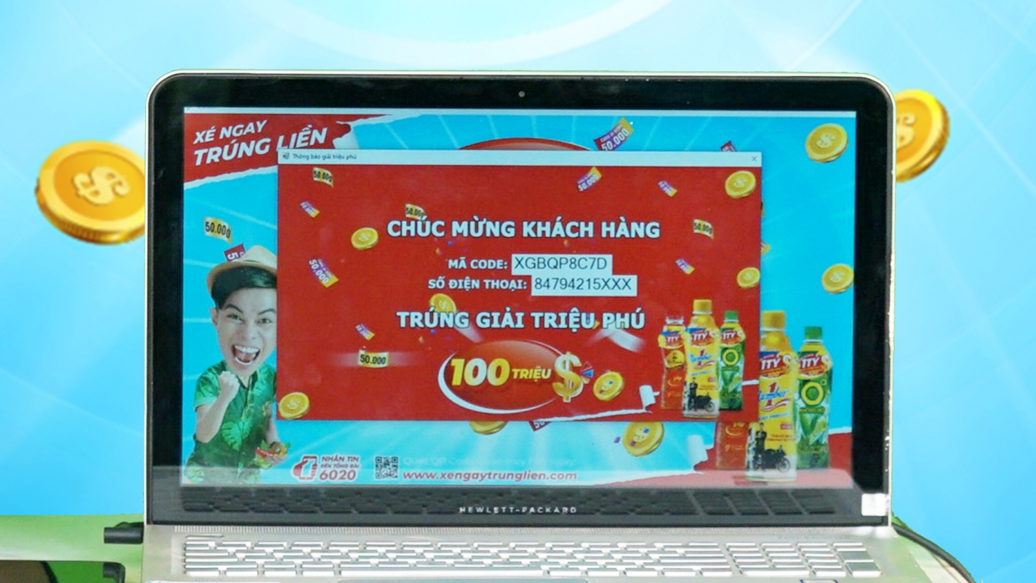 Thêm một nam sinh trúng 100 triệu đồng để nuôi ước mơ vào đại học sau khi giải khát với Number 1