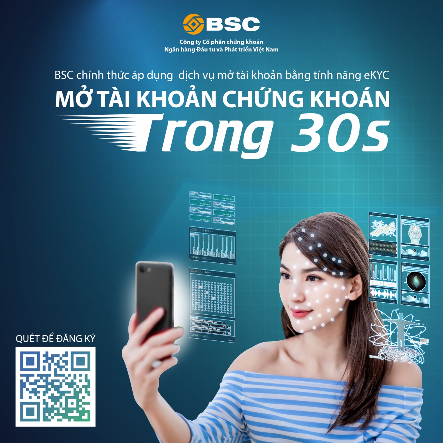 Mở tài khoản chứng khoán nhanh chóng tại BSC với công nghệ eKYC