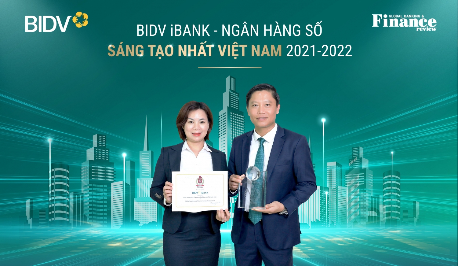 BIDV nhận 02 giải thưởng quốc tế của Tạp chí GBAF