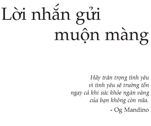 hay tran trong tinh yeu vi tinh yeu se truong ton ngay ca khi suc khoe ngan vang cua ban khong con nua