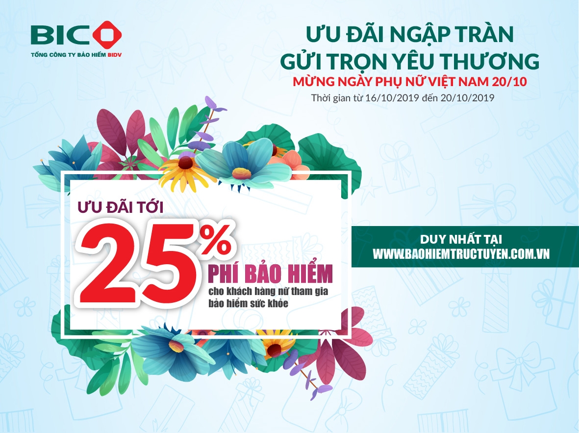 bic giam toi 25 phi bao hiem suc khoe nhan ngay phu nu viet nam