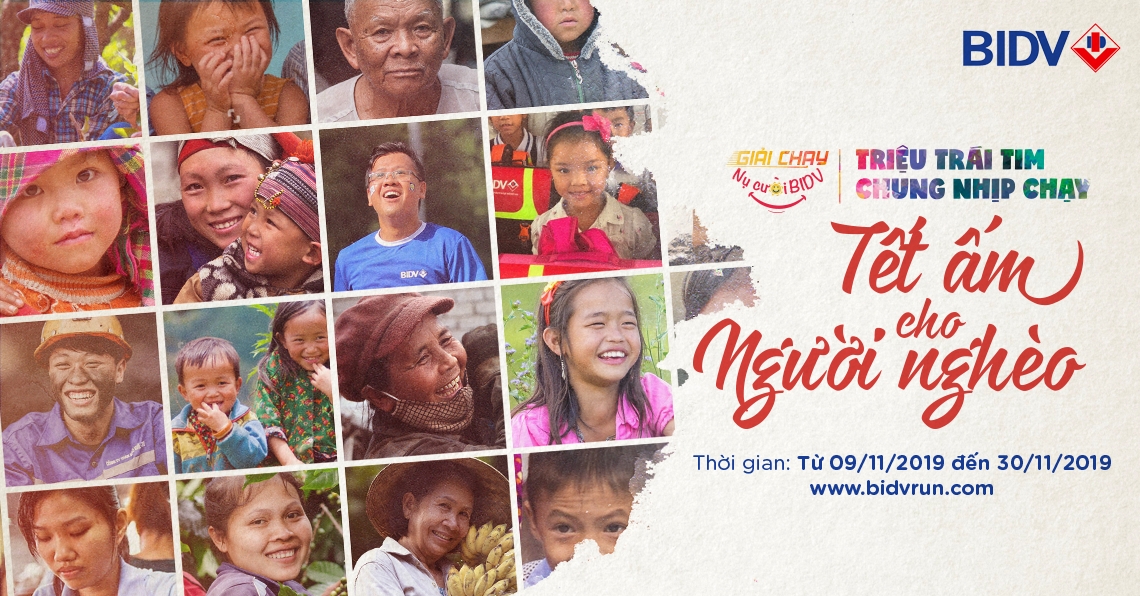 khoi dong giai chay nu cuoi bidv tet am cho nguoi ngheo 2020 ngay 911