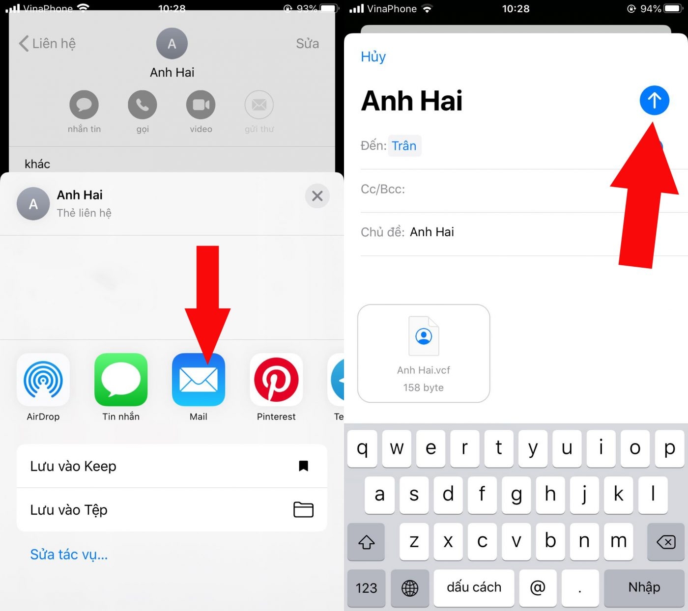 Làm thế nào để chuyển danh bạ từ iPhone sang Android?