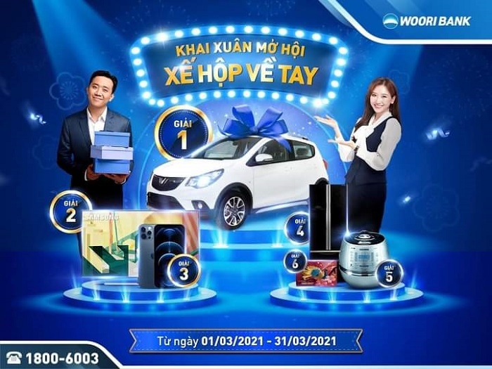 Ngân hàng Woori Bank “tung” ra chương trình “Khai Xuân Mở Hội – Xế Hộp Về Tay”