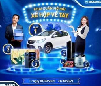Ngân hàng Woori Bank “tung” ra chương trình “Khai Xuân Mở Hội – Xế Hộp Về Tay”
