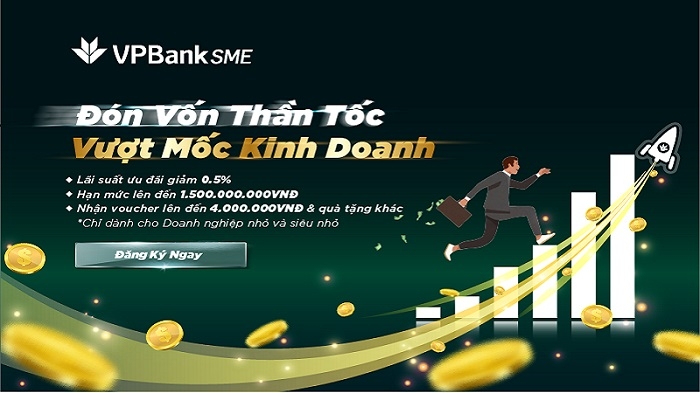 VPBank “tung” gói vay “Đón vốn thần tốc, vượt mốc kinh doanh” dành cho doanh nghiệp nhỏ