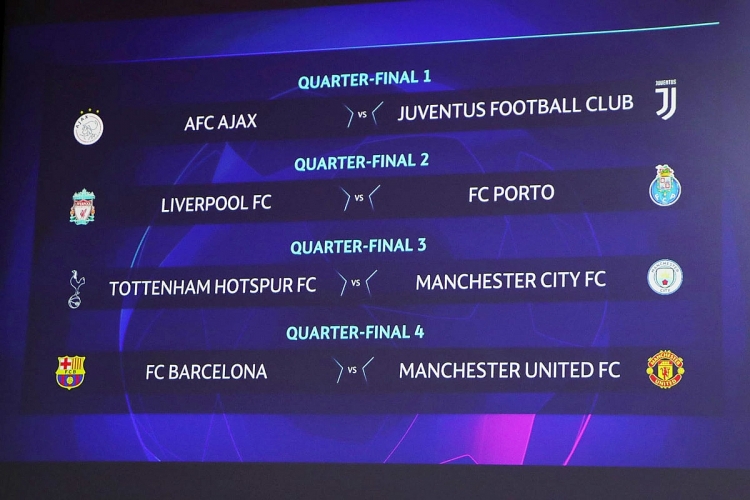 Tứ kết Champions League: M.U đối đầu Barca