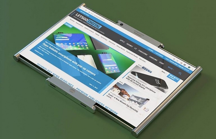 samsung dang ky sang che smartphone voi man hinh keo sang hai ben