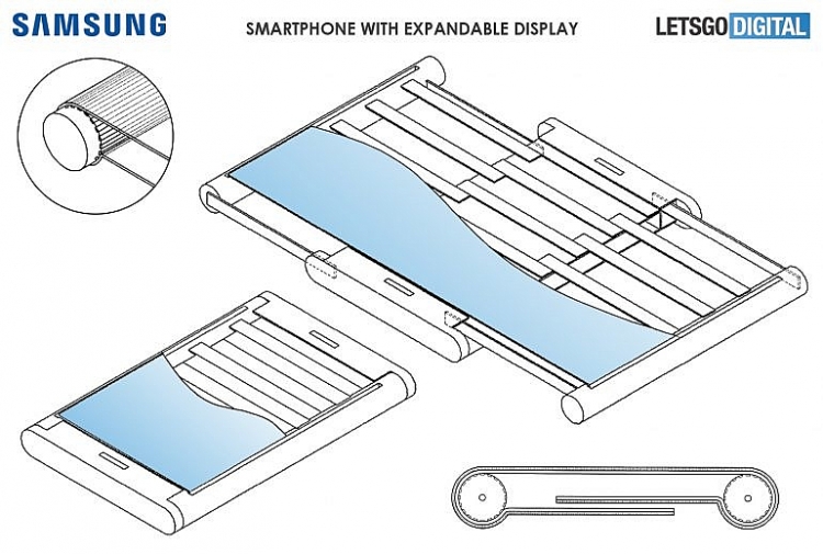 samsung dang ky sang che smartphone voi man hinh keo sang hai ben