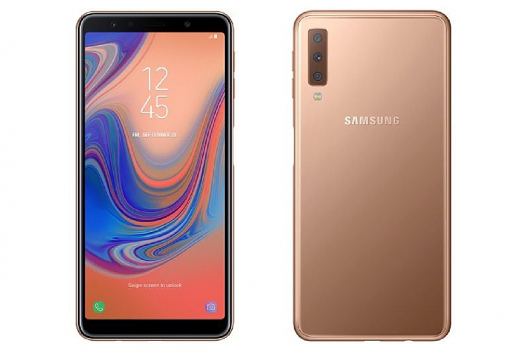 ro ri hinh anh galaxy a7 2018 voi cum ba camera