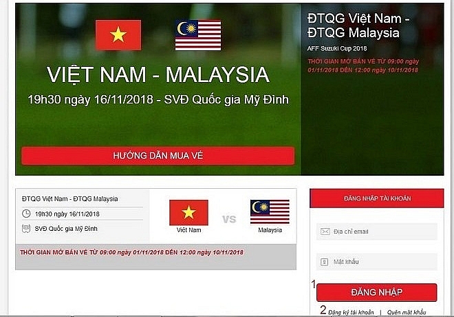 nhanh tay mua ve online tran ban ket luot ve tren san my dinh
