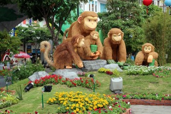 Đường hoa Nguyễn Huệ rực rỡ sắc Xuân