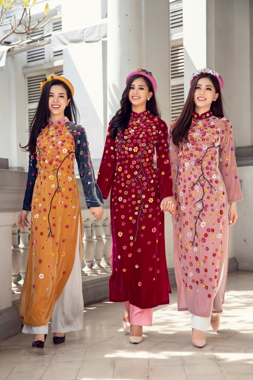 Ngây ngất với vẻ đẹp của Top 3 Hoa hậu Việt Nam trong bộ ảnh Tết