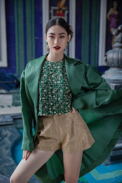 Hoa hậu Lương Thùy Linh phô diễn đường cong gợi cảm trong bộ ảnh mới