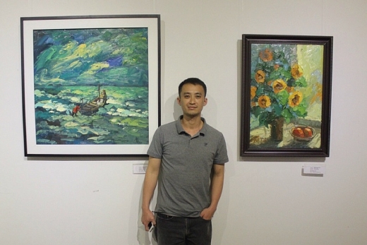 tp hcm man nhan voi loat tranh ve cua 9 hoa si ha noi