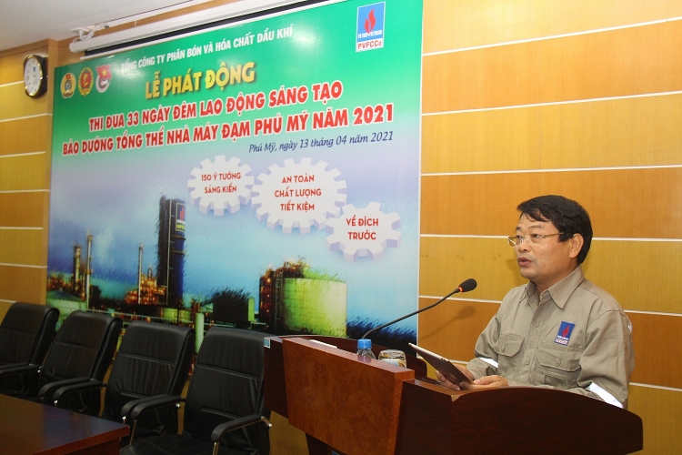 Phát động thi đua 33 ngày đêm bảo dưỡng tổng thể Nhà máy Đạm Phú Mỹ
