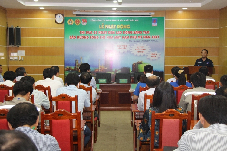 Phát động thi đua 33 ngày đêm bảo dưỡng tổng thể Nhà máy Đạm Phú Mỹ