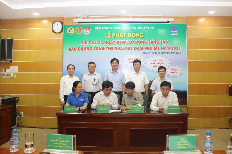 Phát động thi đua 33 ngày đêm bảo dưỡng tổng thể Nhà máy Đạm Phú Mỹ