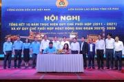 10 năm (2011-2021) phối hợp giữa CĐ DKVN và LĐLĐ tỉnh Cà Mau: Nhiều thành quả đáng tự hào!