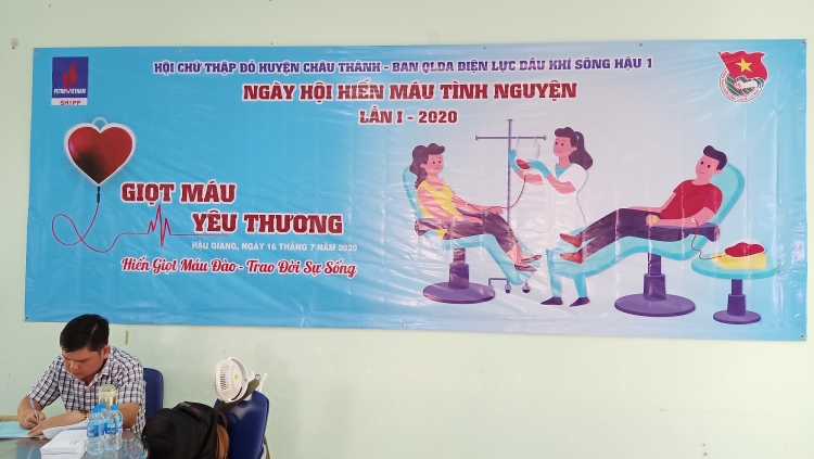 ban qlda dldk song hau 1 to chuc hien mau tinh nguyen