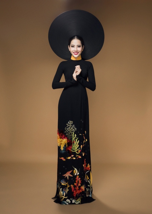 Hoa khôi Nam Em mang áo dài Việt đến Miss Earth 2016 tin nhap 20160806073719