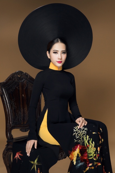 Hoa khôi Nam Em mang áo dài Việt đến Miss Earth 2016 tin nhap 20160806073719
