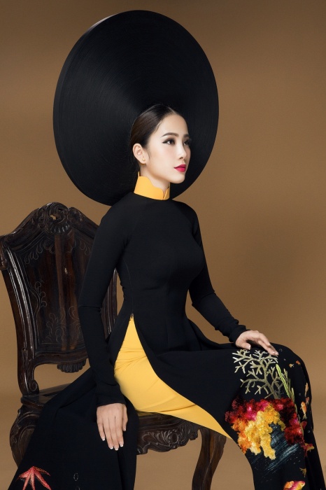 Hoa khôi Nam Em mang áo dài Việt đến Miss Earth 2016 tin nhap 20160806073719
