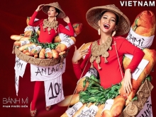 banh mi cua hhen nie duoc gioi thieu la 1 trong 4 trang phuc dan toc hap dan