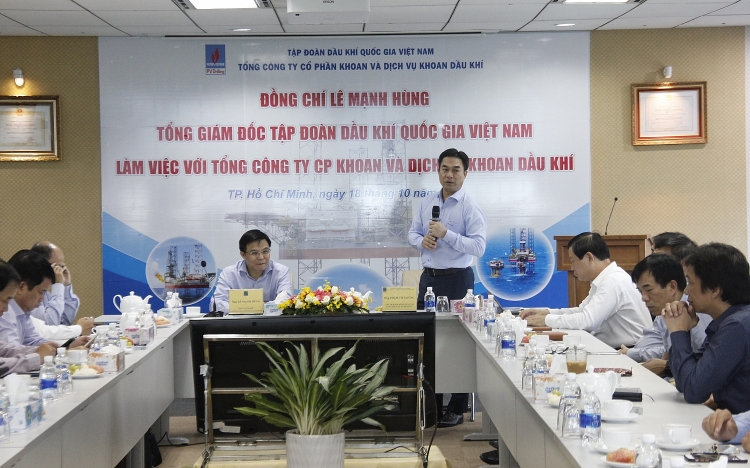 tong giam doc pvn le manh hung lam viec voi pv drilling