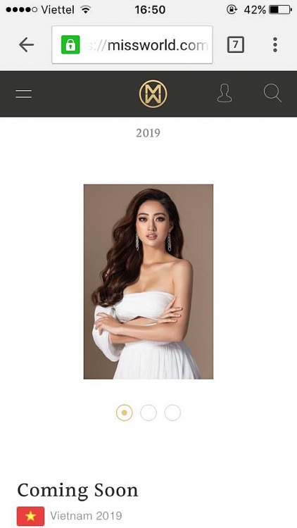 Hoa hậu Lương Thuỳ Linh xuất hiện như nữ thần trên trang chủ Miss World