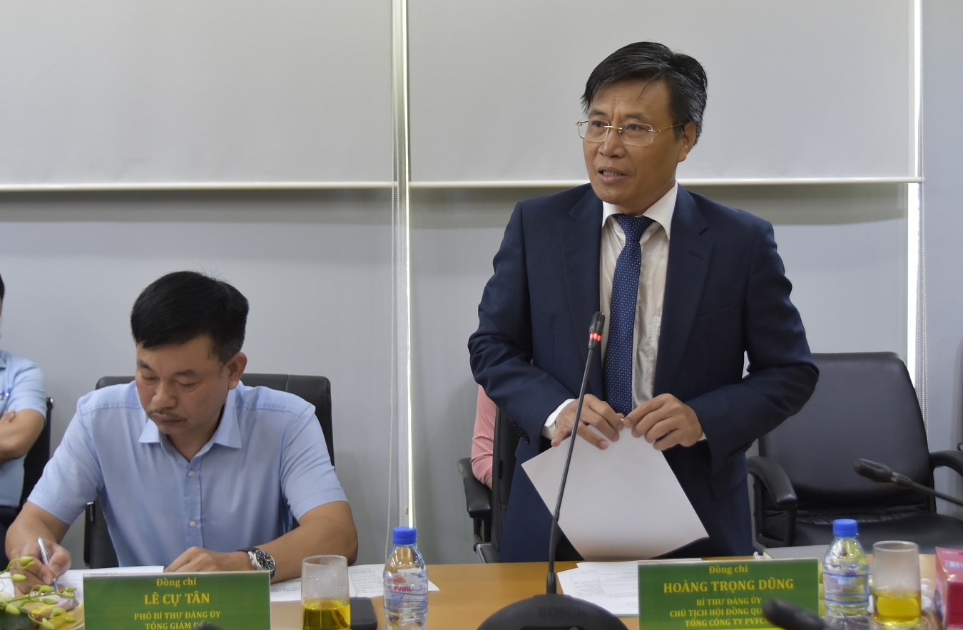 Chủ tịch HĐTV Petrovietnam Hoàng Quốc Vượng làm việc với PVFCCo