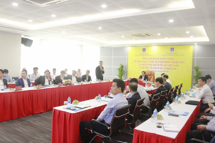 Chủ tịch HĐTV Petrovietnam Hoàng Quốc Vượng làm việc với Phú Quốc POC và SW POC