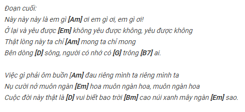 Lời bài hát 