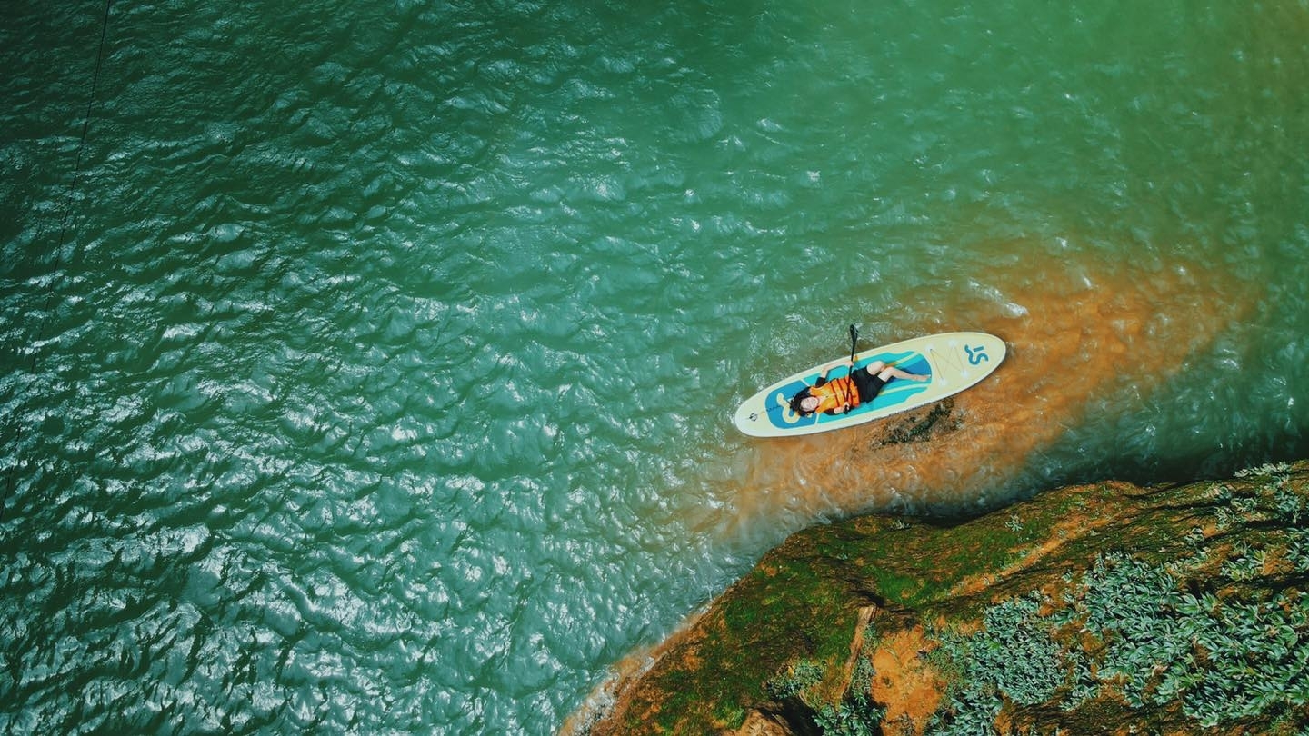 SUP rowing - A new experience on Moc Chau plateau