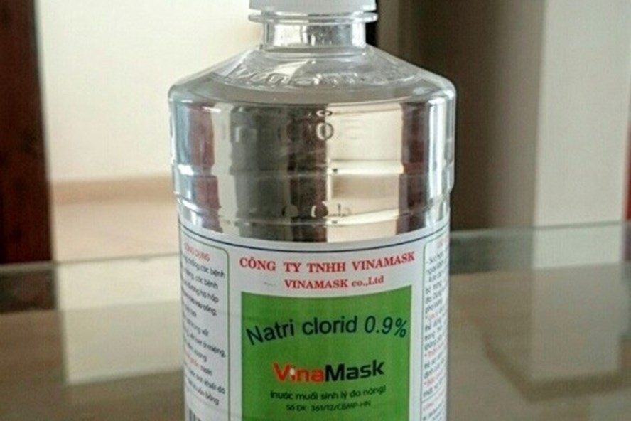 Đình chỉ lô sản phẩm nước muối sinh lý kém chất lượng
