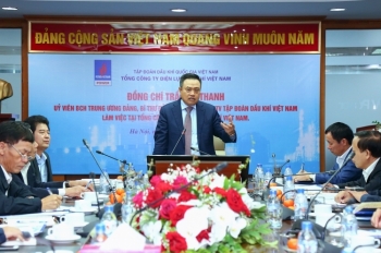 Chủ tịch HĐTV PVN Trần Sỹ Thanh làm việc với PV Power