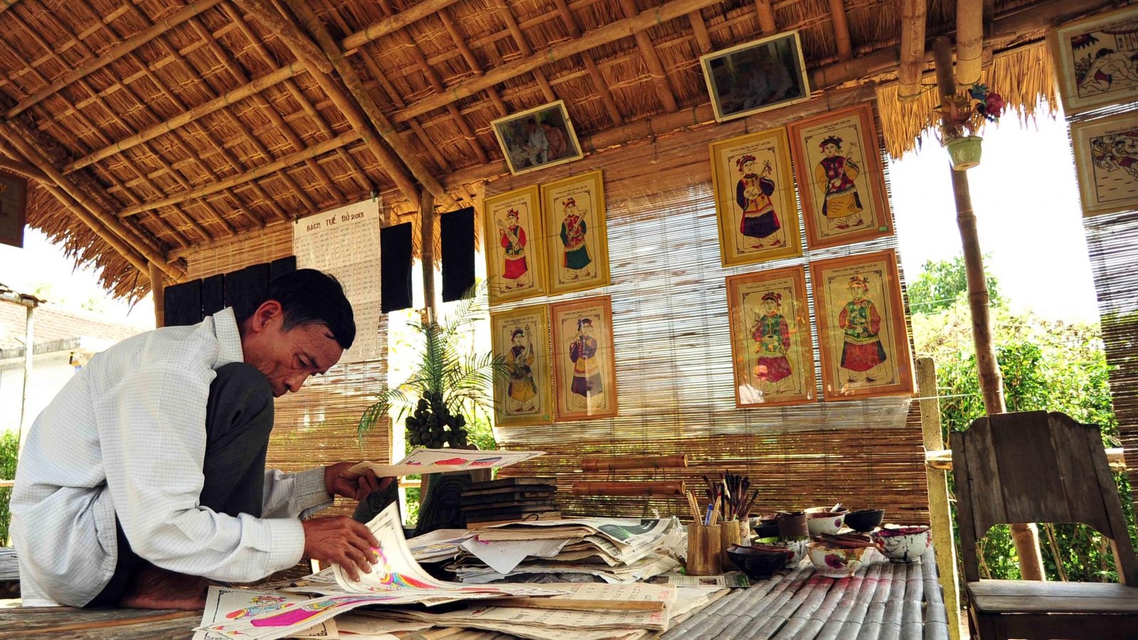 Đề nghị UNESCO công nhận nghề làm tranh Đông Hồ