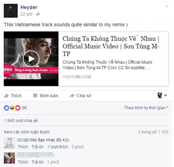 cac nghe si noi gi ve viec son tung mtp dao nhac