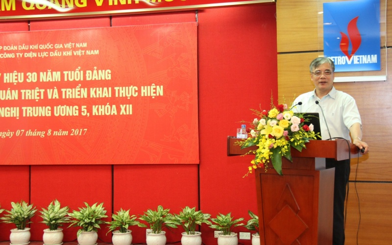 pv power to chuc hoc tap quan triet nghi quyet trung uong 5 khoa xii