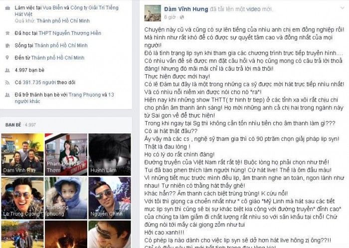ong hoang nhac viet to 90 ca si hat nhep