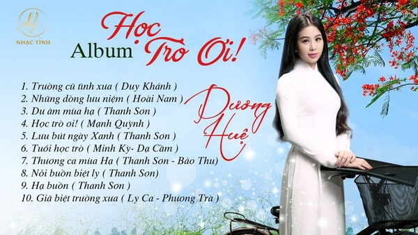 ca si duong hue ra mat album hoc tro oi dip 2011