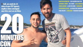 Fan cuồng bơi 1km trên biển, lên du thuyền gặp Messi