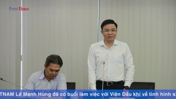 Tổng giám đốc Lê Mạnh Hùng làm việc với Viện Dầu khí  Việt Nam